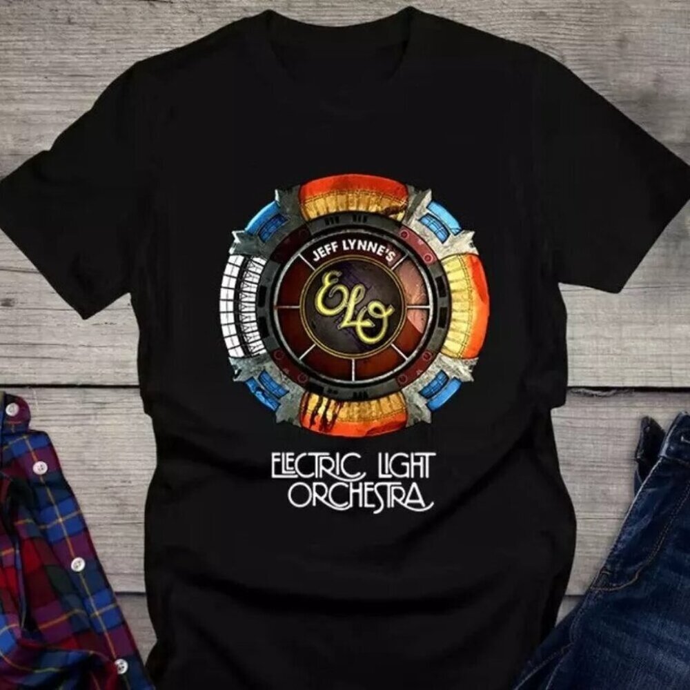 Electric Light Orchestra ELO Retro Band Tee Classic Rock Fan Graphic T-Shirt
